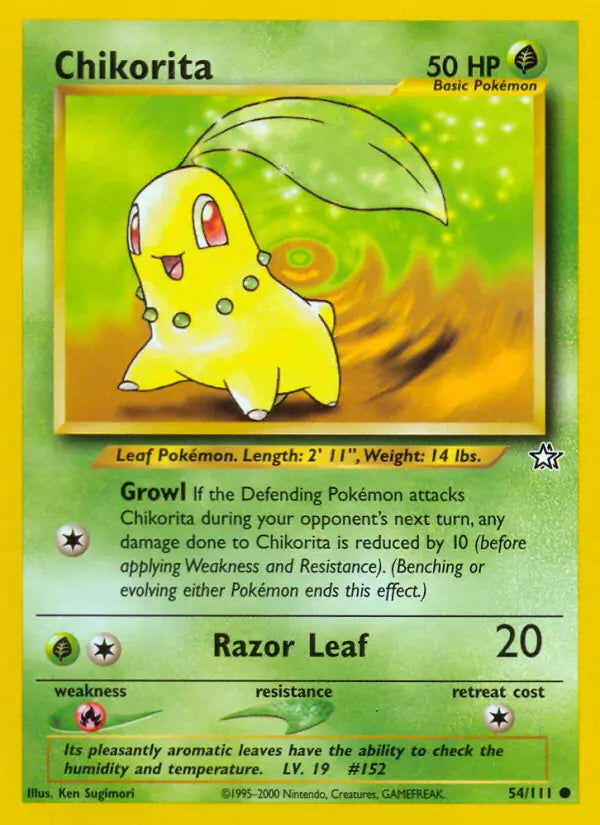 Chikorita (54) 054/111 Neo Genesis [Unlimited]
