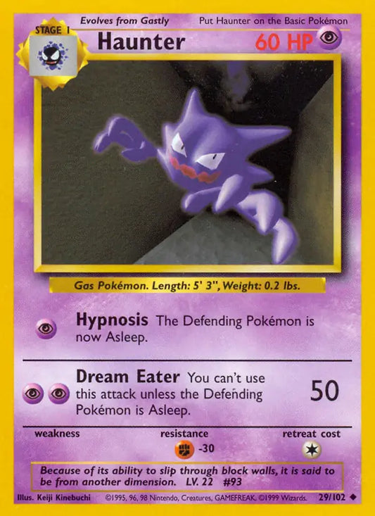 Haunter (29/102) [Base Set - Unlimited]