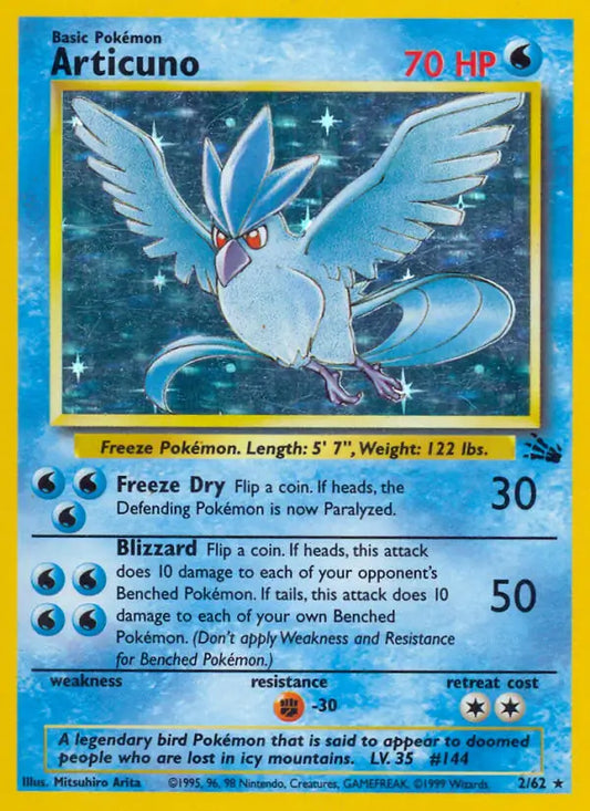 Articuno (2/62) [Fossil - Unlimited]