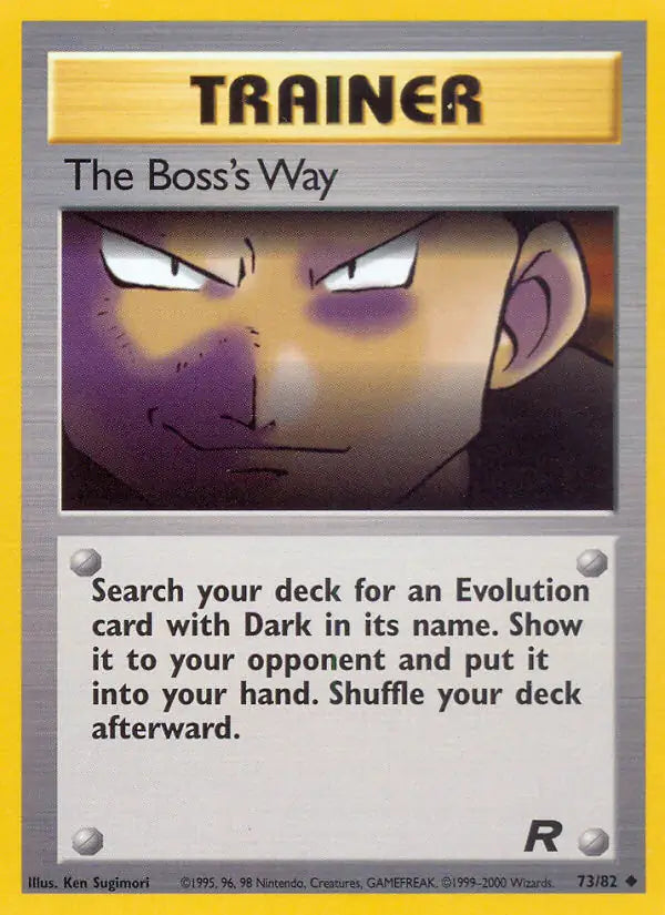 The Boss's Way 73/82 Team Rocket