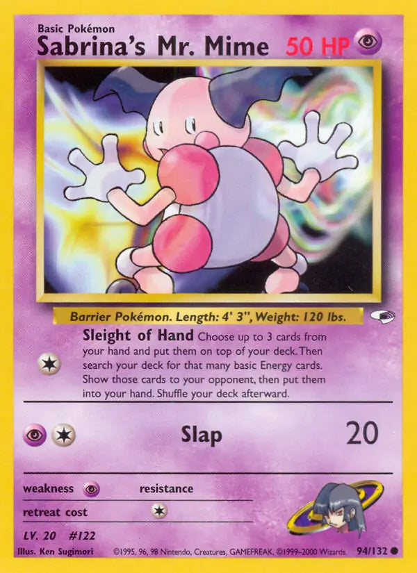Sabrina's Mr. Mime 094/132 Gym Heroes [Unlimited]