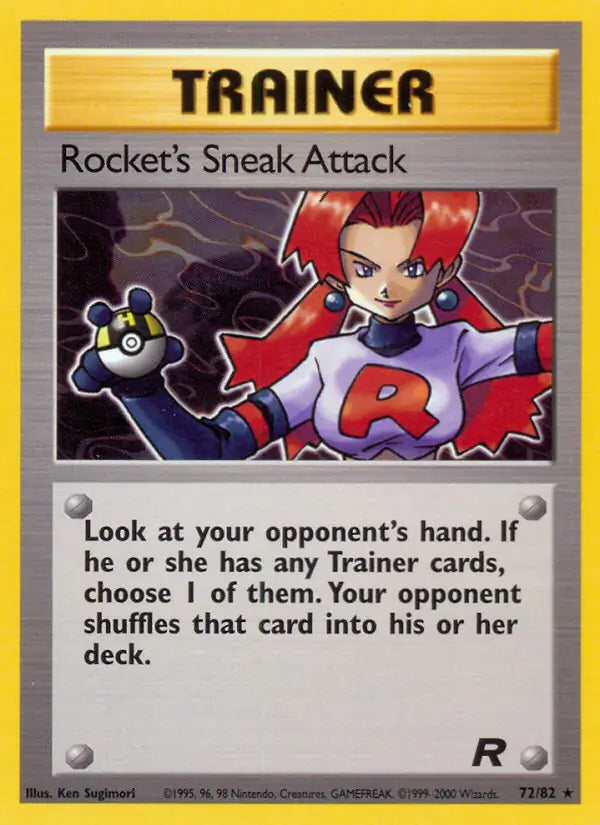 Rocket's Sneak Attack (72) 72/82 Team Rocket