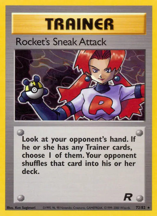 Rocket's Sneak Attack (72) 72/82 Team Rocket