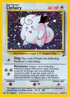 Clefairy 006/130 Base Set 2