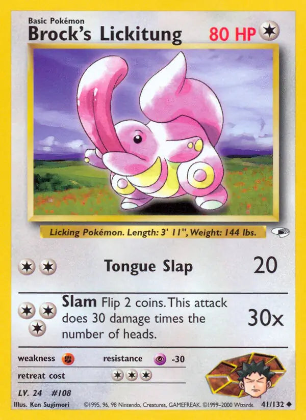 Brock's Lickitung 041/132 Gym Heroes [Unlimited]