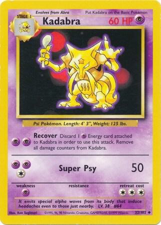 Kadabra (32/102) [Base Set - Unlimited]