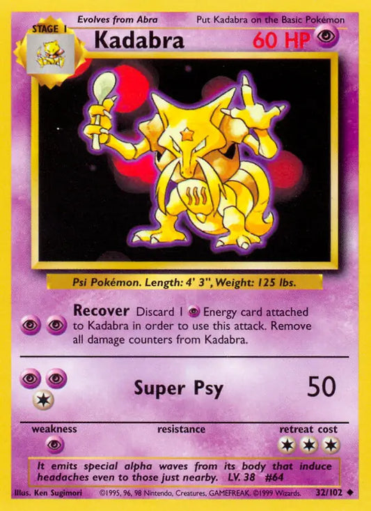 Kadabra (32/102) [Base Set - Unlimited]