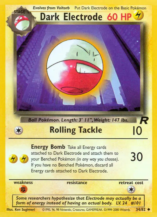 Dark Electrode 34/82 Team Rocket