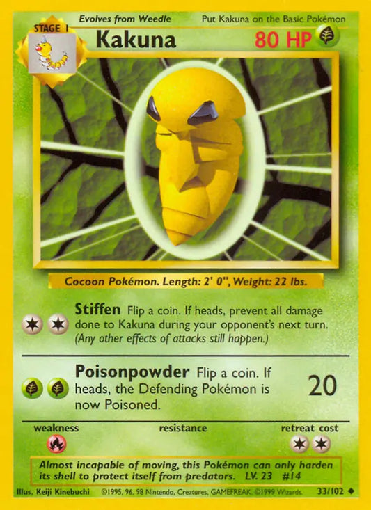 Kakuna (33/102) [Base Set - Unlimited]