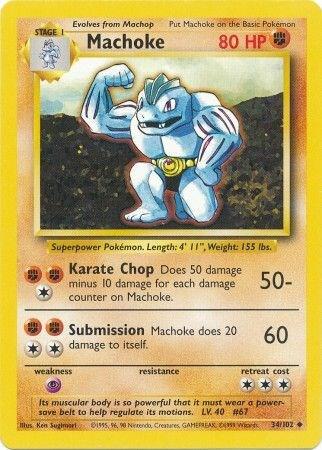 Machoke (34/102) [Base Set - Unlimited]