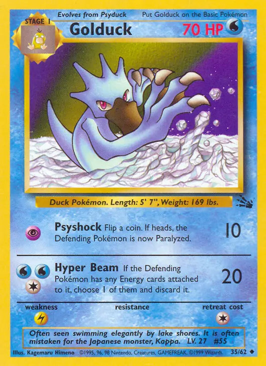 Golduck (35/62) [Fossil - Unlimited]