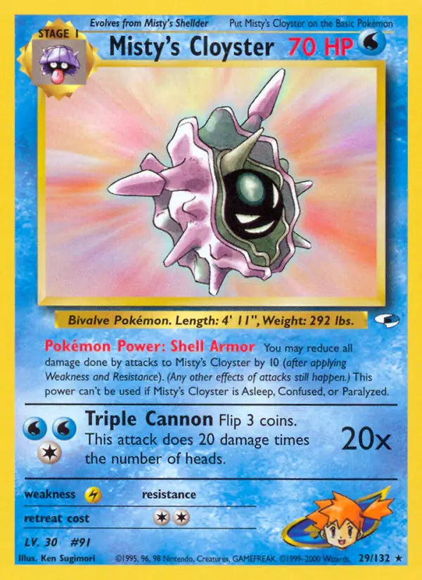 Misty's Cloyster 029/132 Gym Heroes [Unlimited]