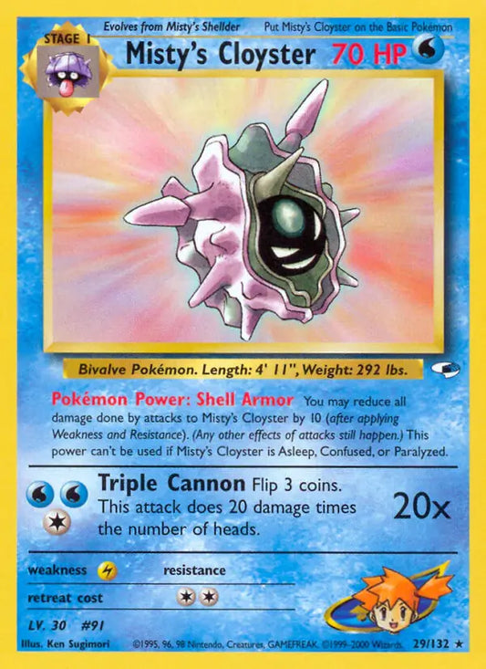 Misty's Cloyster 029/132 Gym Heroes [Unlimited]