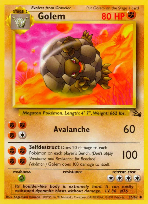Golem (36/62) [Fossil - Unlimited]
