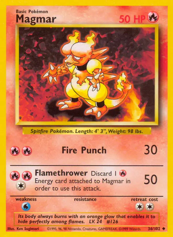 Magmar (36/102) [Base Set - Unlimited]