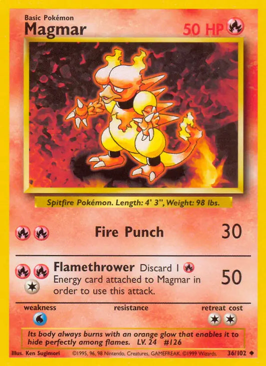 Magmar (36/102) [Base Set - Unlimited]