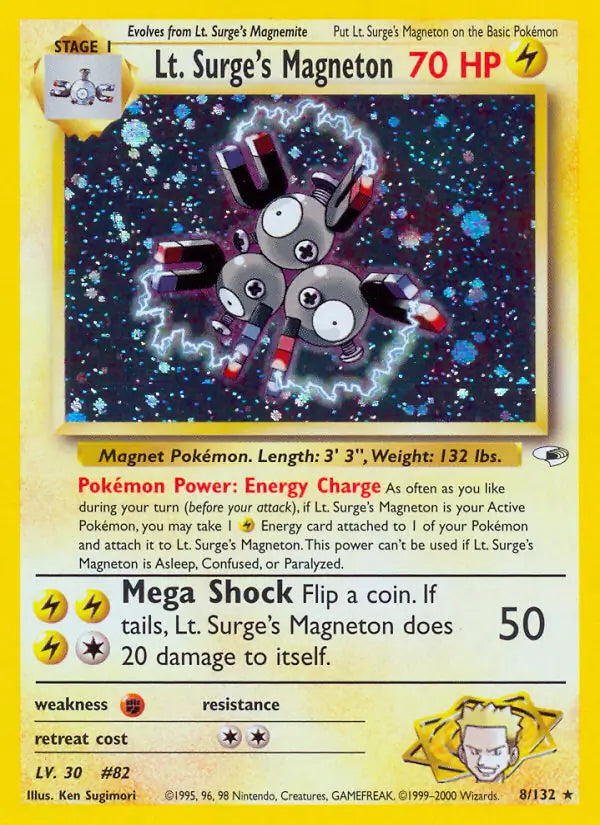Lt. Surge's Magneton 008/132 Gym Heroes [Unlimited]