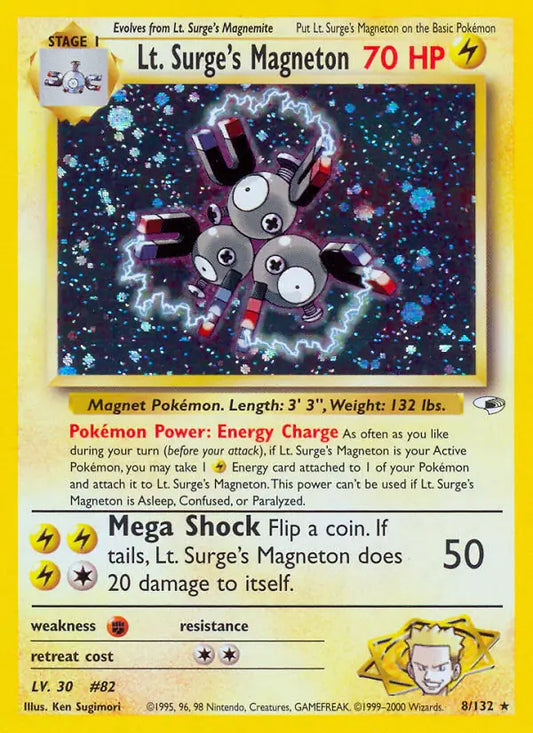 Lt. Surge's Magneton 008/132 Gym Heroes [Unlimited]