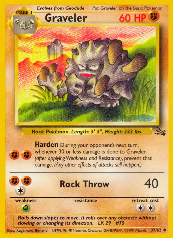 Graveler (37/62) [Fossil - Unlimited]