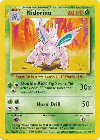 Nidorino(37/102) [Base Set - Unlimited]