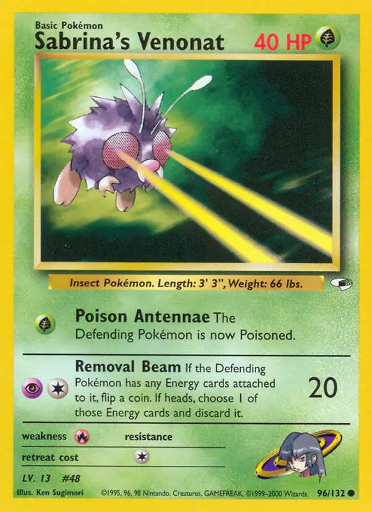 Sabrina's Venonat 096/132 Gym Heroes [Unlimited]
