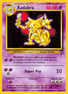 Kadabra 046/130 Base Set 2