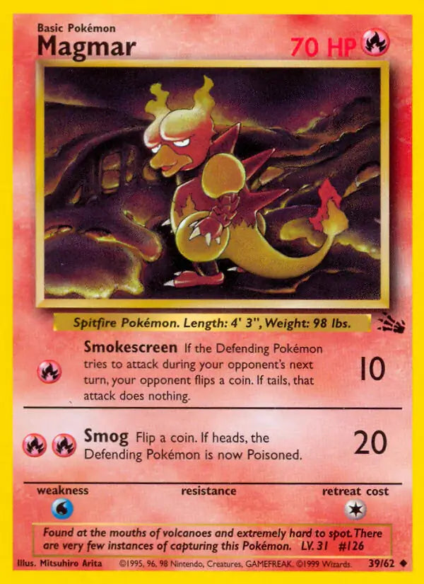 Magmar (39/62) [Fossil - Unlimited]