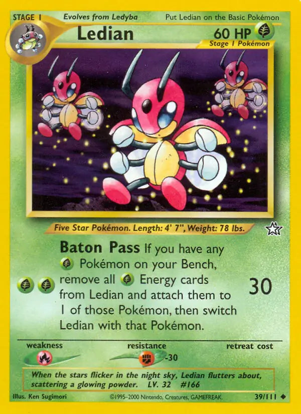 Ledian 039/111 Neo Genesis [Unlimited]