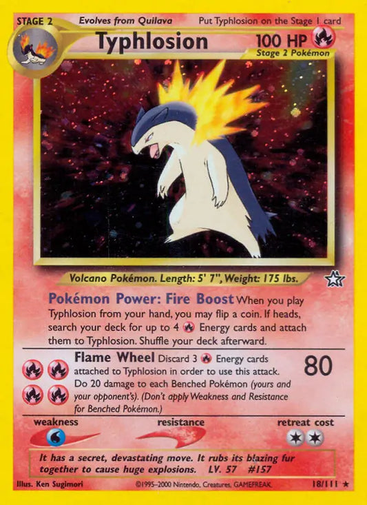 Typhlosion 18/111 Holo Neo Genesis [Unlimited]