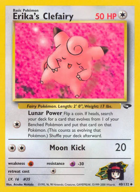 Erika's Clefairy 040/132 Gym Challenge [Unlimited]