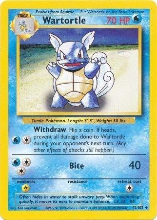 Wartortle (42/102) [Base Set - Unlimited]