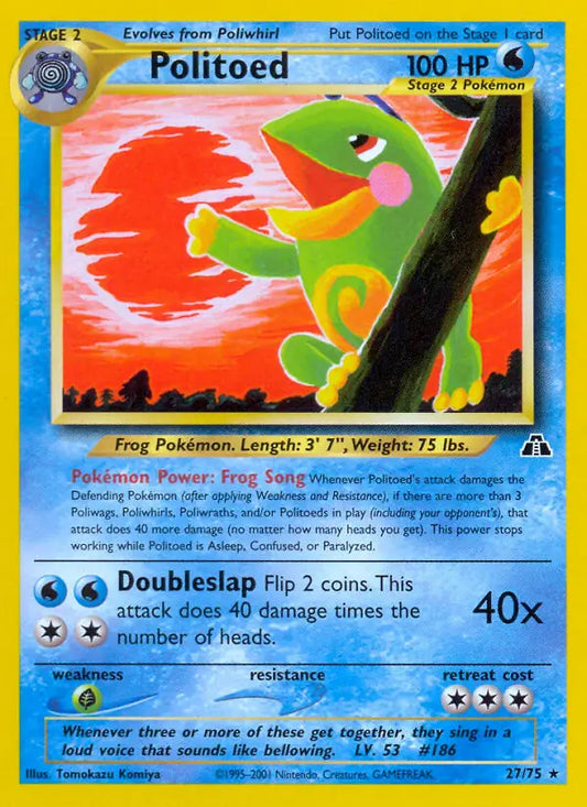 Politoed 27/75 Neo Discovery [Unlimited]