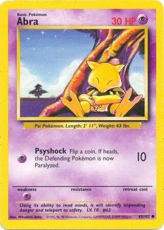 Abra (43/102) [Base Set - Unlimited]