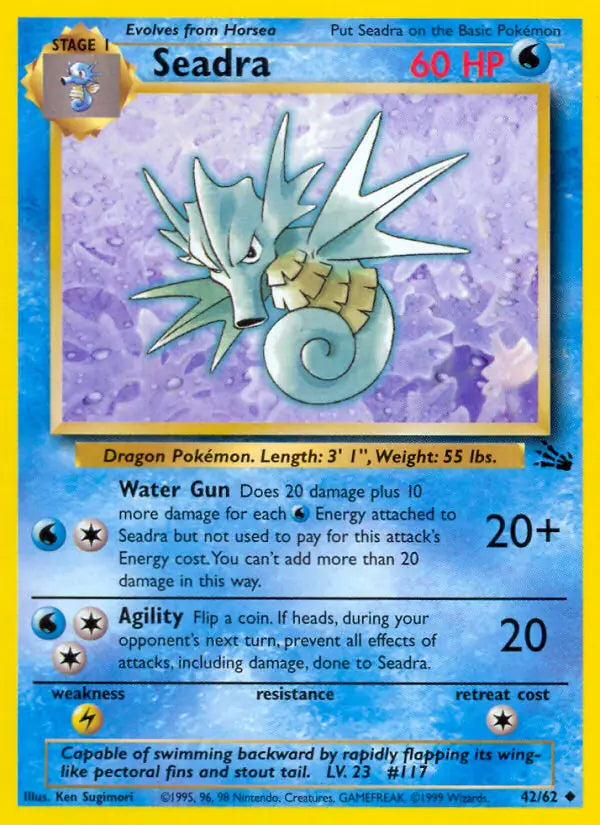 Seadra (42/62) [Fossil - Unlimited]