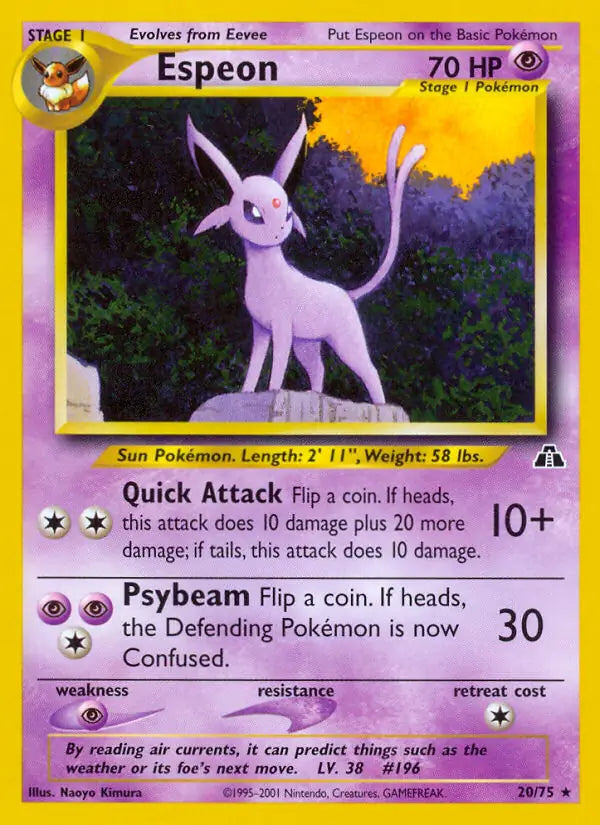 Espeon 20/75 Neo Discovery [Unlimited]
