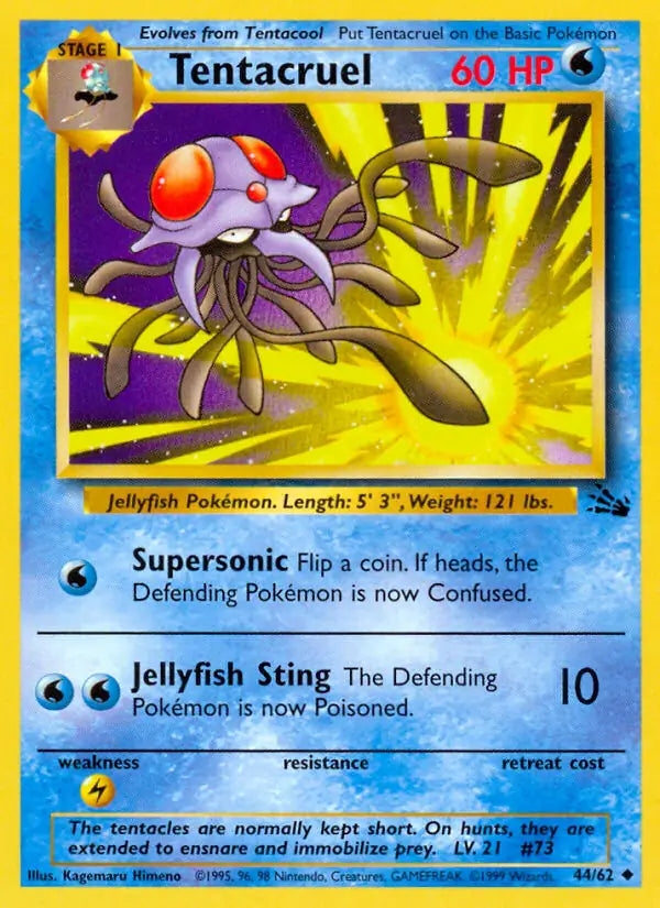 Tentacruel (44/62) [Fossil - Unlimited]