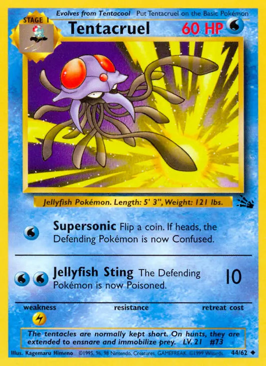 Tentacruel (44/62) [Fossil - Unlimited]