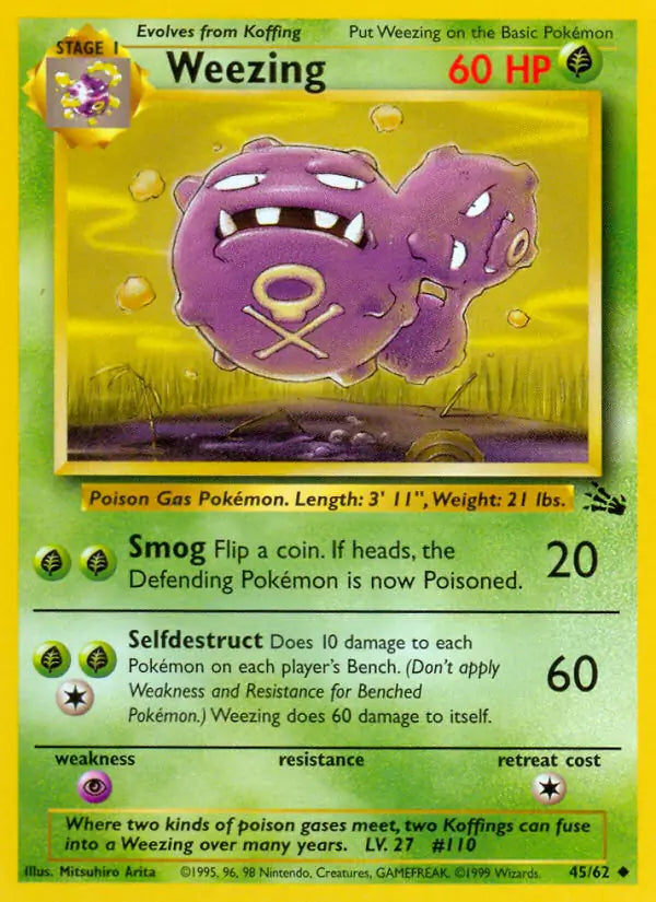 Weezing (45/62) [Fossil - Unlimited]
