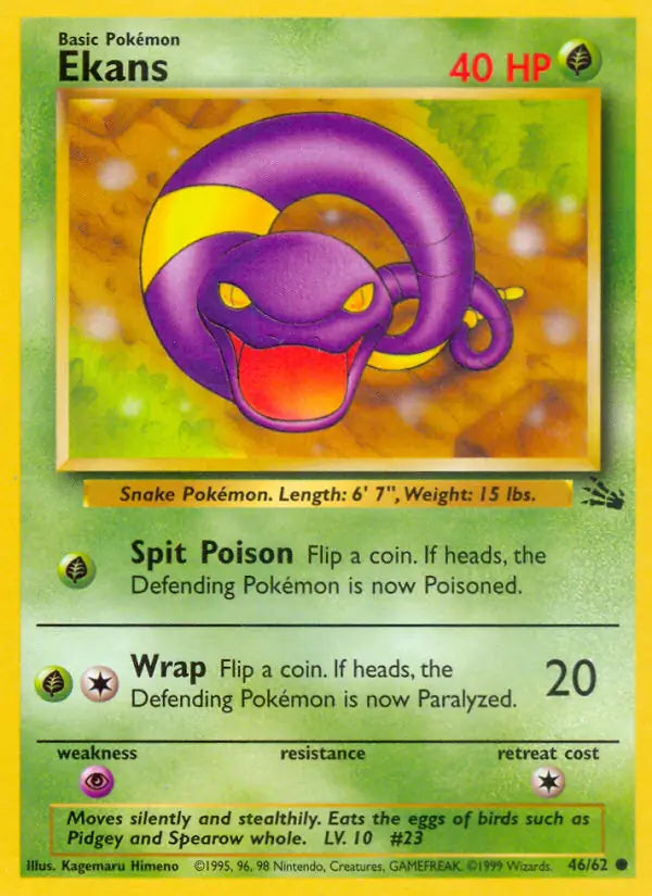 Ekans (46/62) [Fossil - Unlimited]