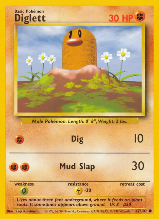Diglett (47/102) [Base Set - Unlimited]