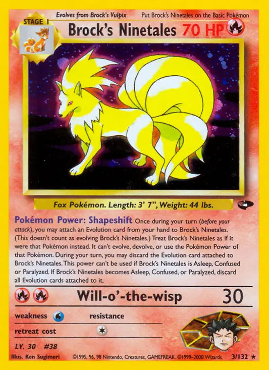 Brock's Ninetales 003/132 Gym Challenge [Unlimited]