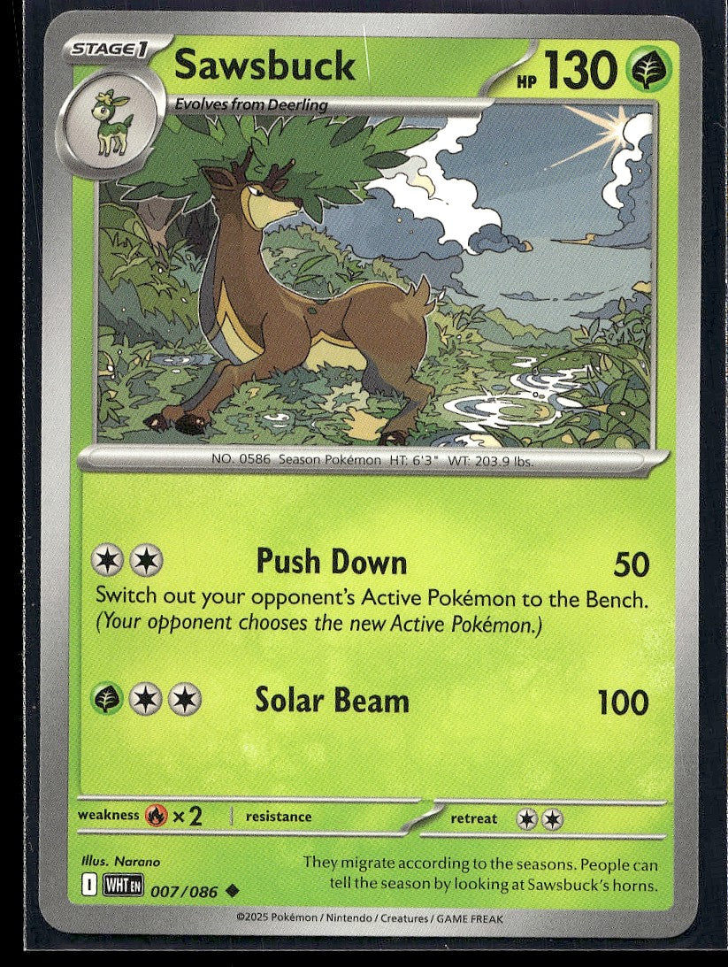 Sawsbuck 007/086 SV: White Flare LP