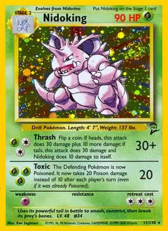 Nidoking 011/130 Base Set 2