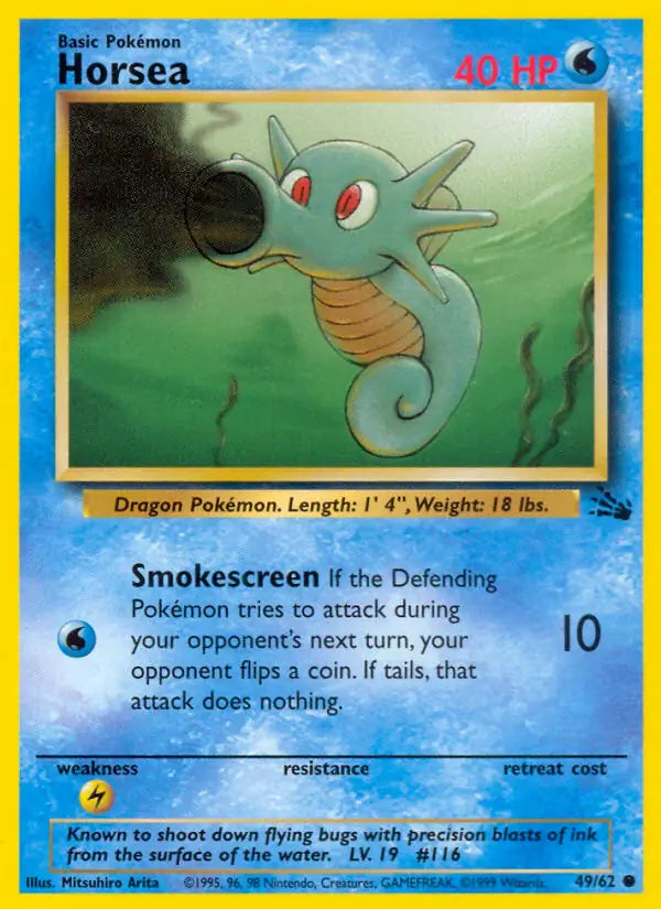 Horsea (49/62) [Fossil - Unlimited]