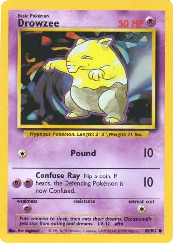 Drowzee (49/102) [Base Set - Unlimited]