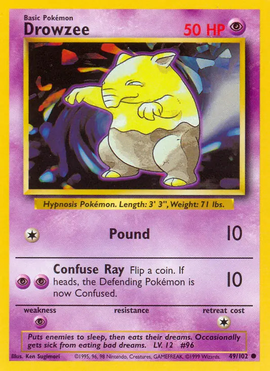 Drowzee (49/102) [Base Set - Unlimited]