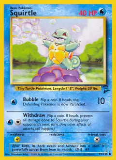 Squirtle 093/130 Base Set 2