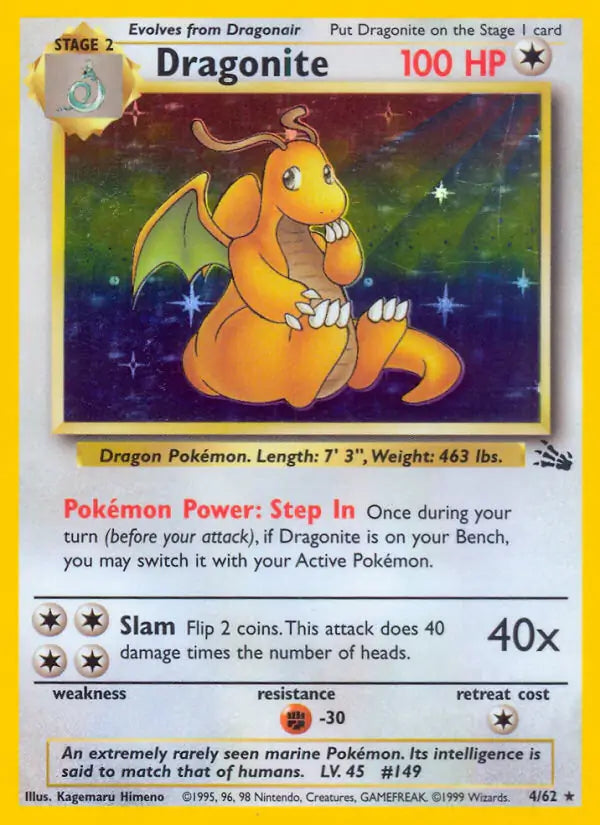 Dragonite (4/62) [Fossil - Unlimited]