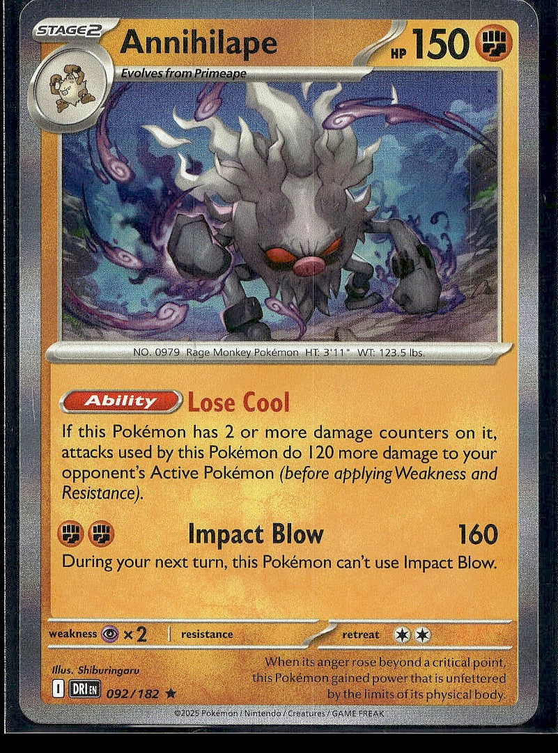 Annihilape 092/182 SV10: Destined Rivals Holo LP