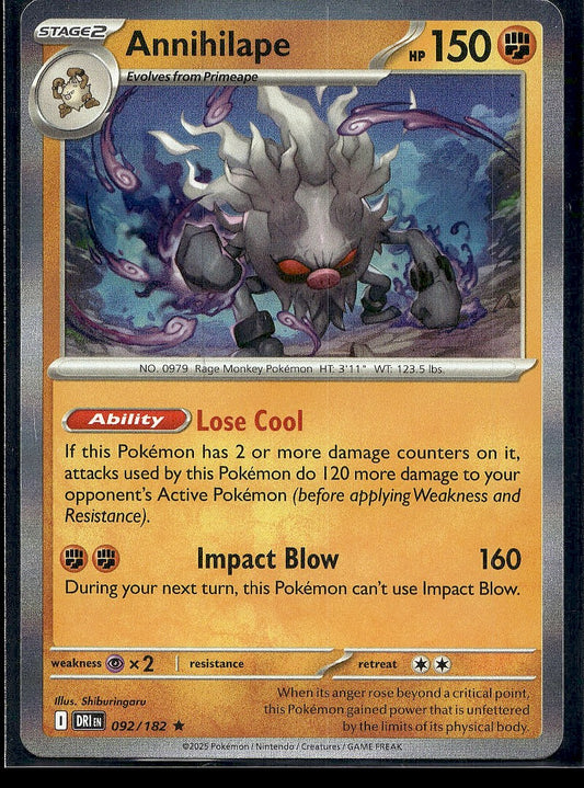 Annihilape 092/182 SV10: Destined Rivals Holo LP